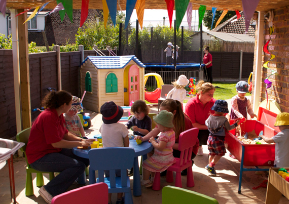 outdoor classroom apple trees childcare flamstead