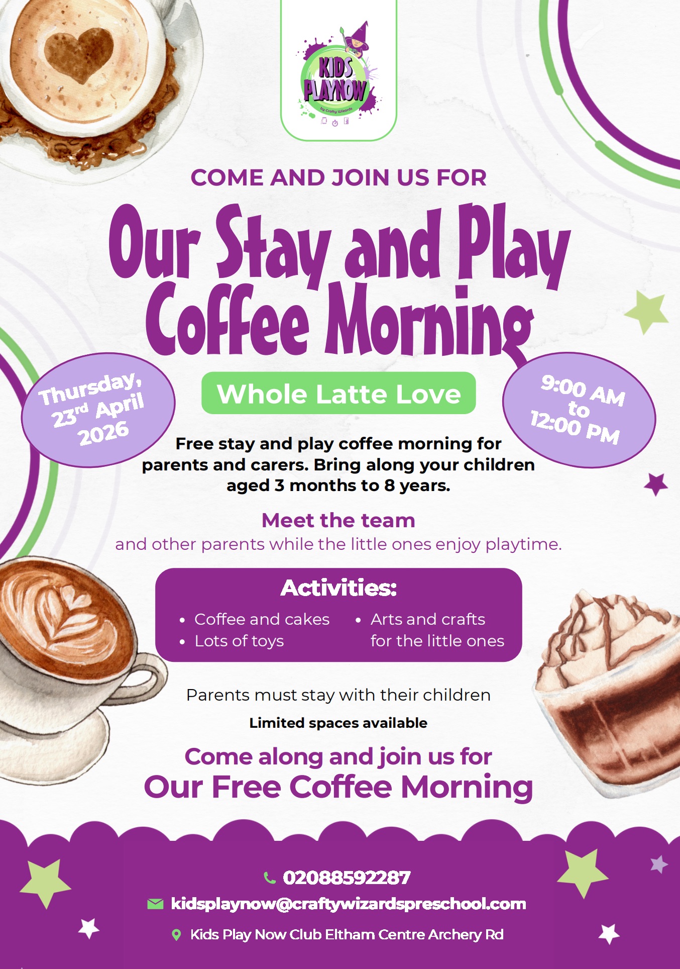 Stay and Play Coffee Morning Kids Play Now Club