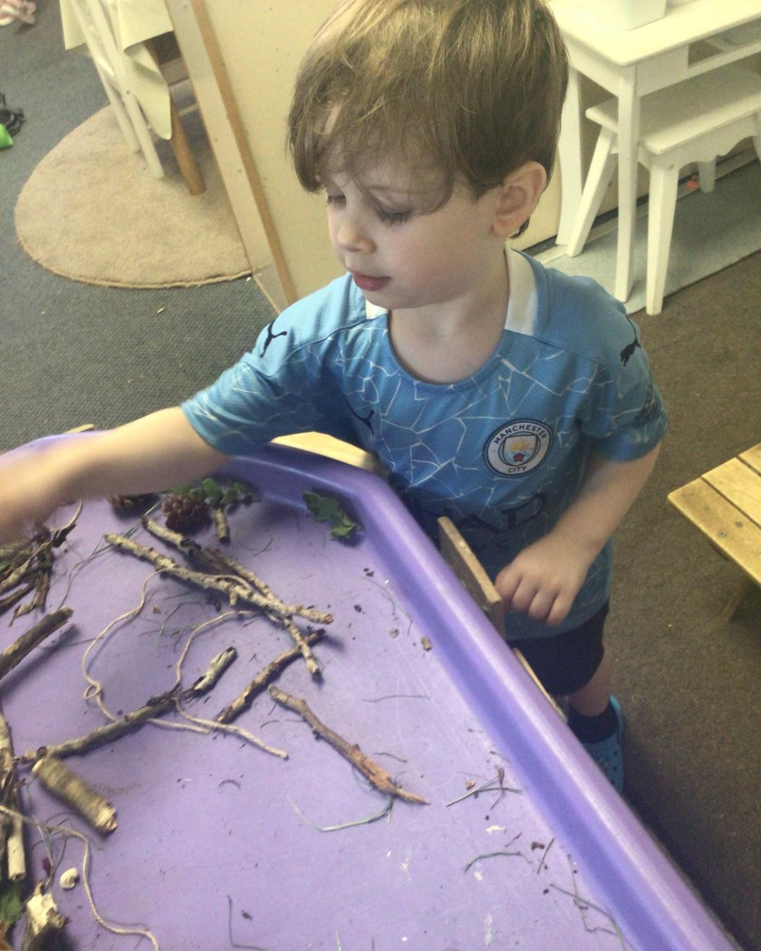 Kid Playing alone
