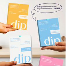 Dip Eco Dishwasher Sheets and Laundry Detergent Sheets