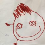Child's drawing of their mother